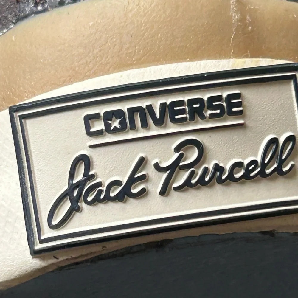 NWOT Converse Jack Purcell sneakers size 1. Brown w/tan accents. Waterproof.